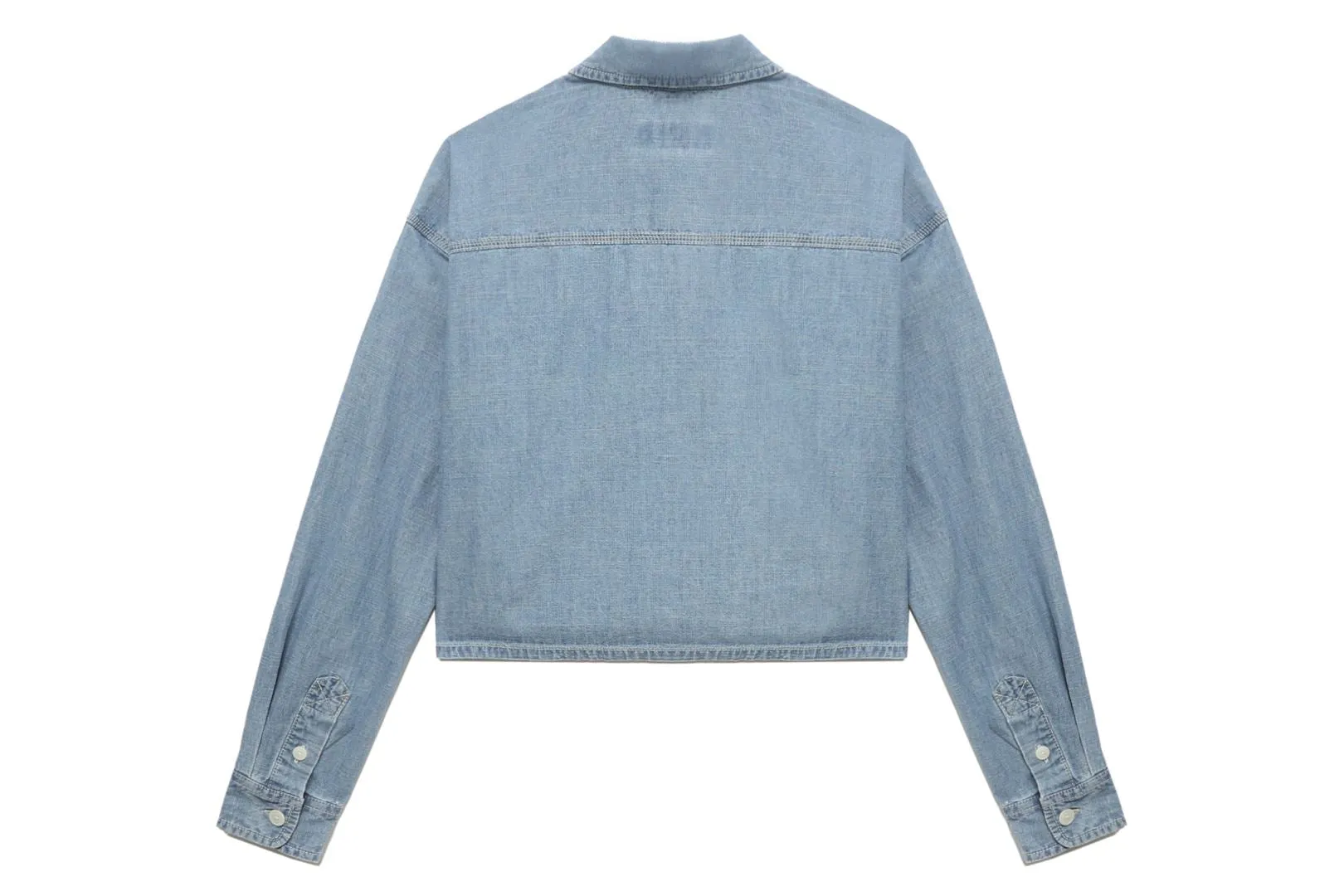 WASHED DENIM CROP SHIRT sold by Bape product image thumbnail 5