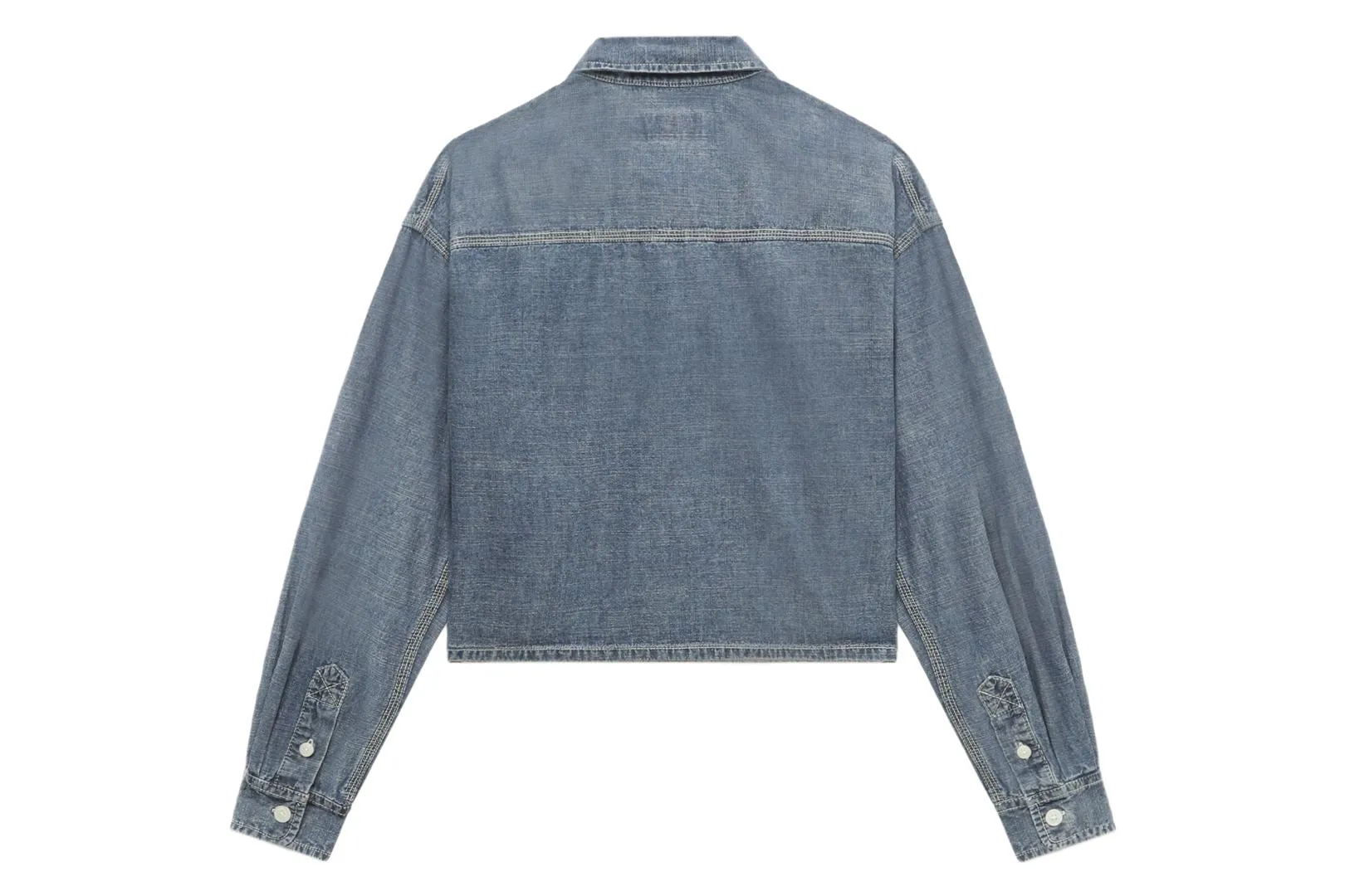 WASHED DENIM CROP SHIRT sold by Bape product image thumbnail 2