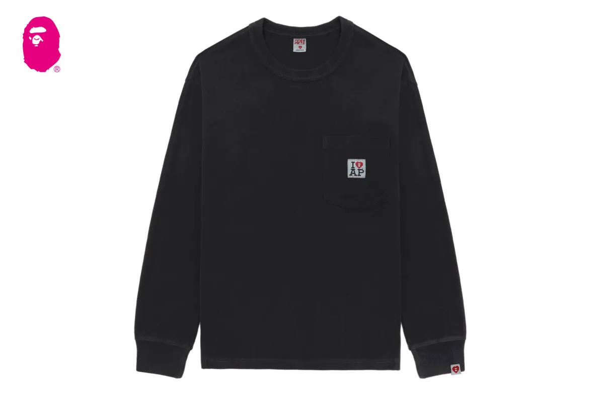 LONG SLEEVE POCKET T-SHIRT sold by Bape