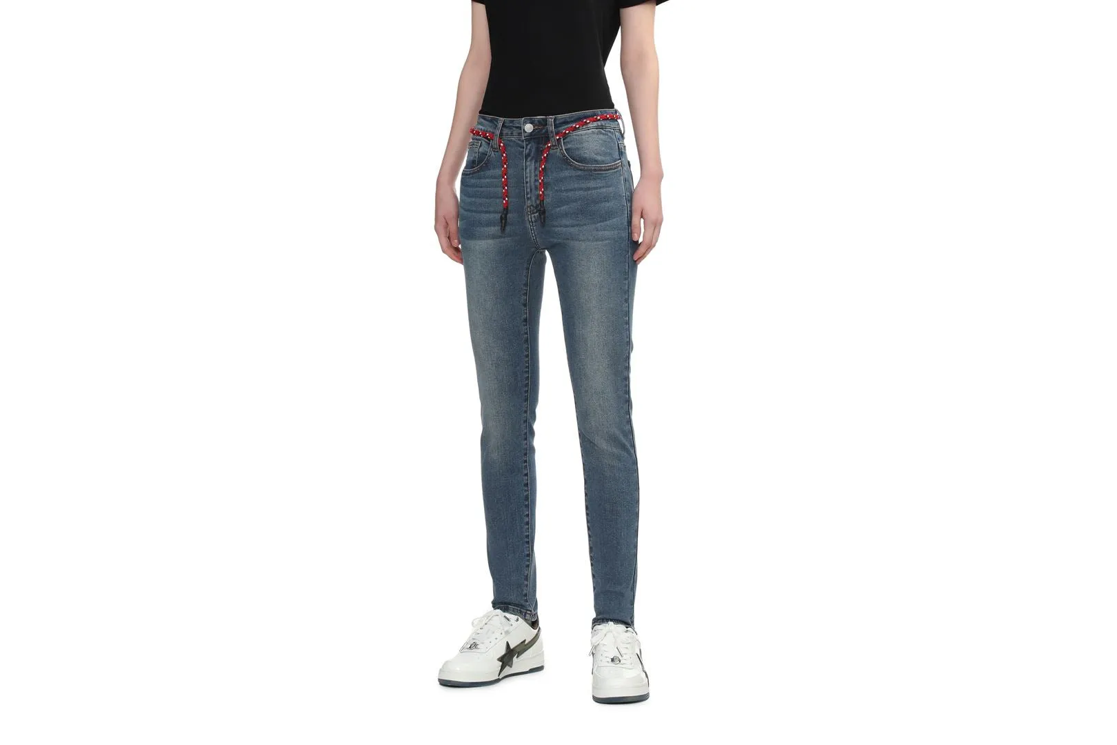 HEART PU BADGE SKINNY JEANS #1 sold by Bape product image thumbnail 3