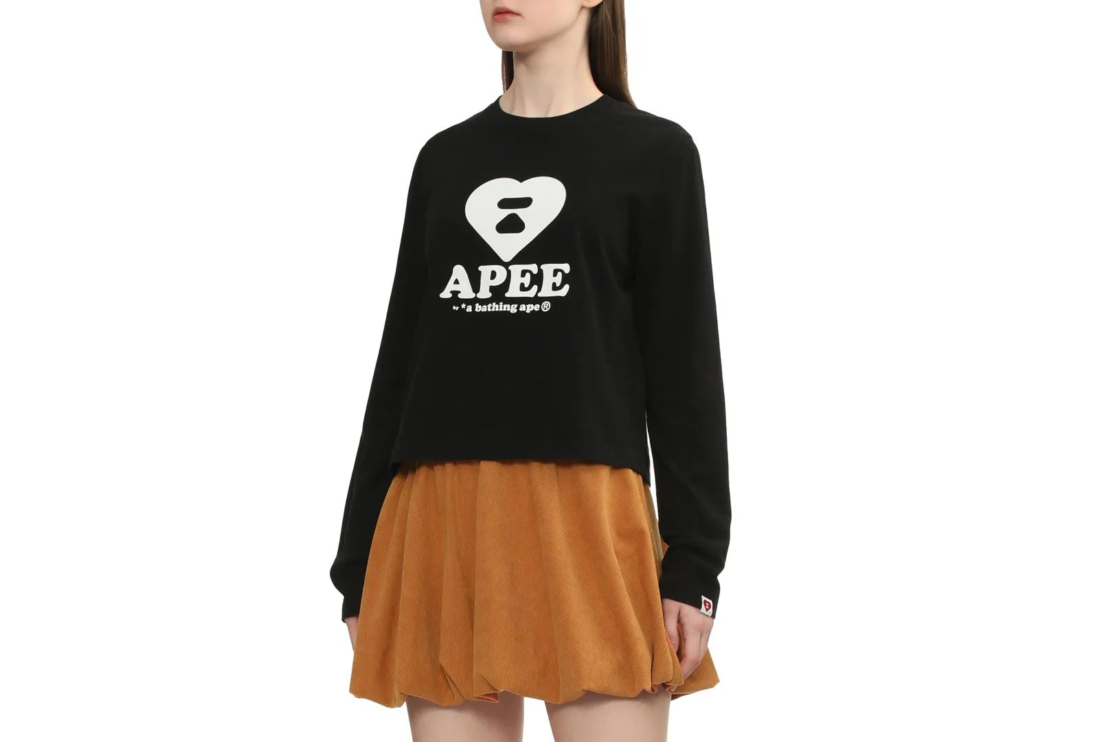 HEART PRINTED LONG SLEEVE T-SHIRT sold by Bape product image thumbnail 3