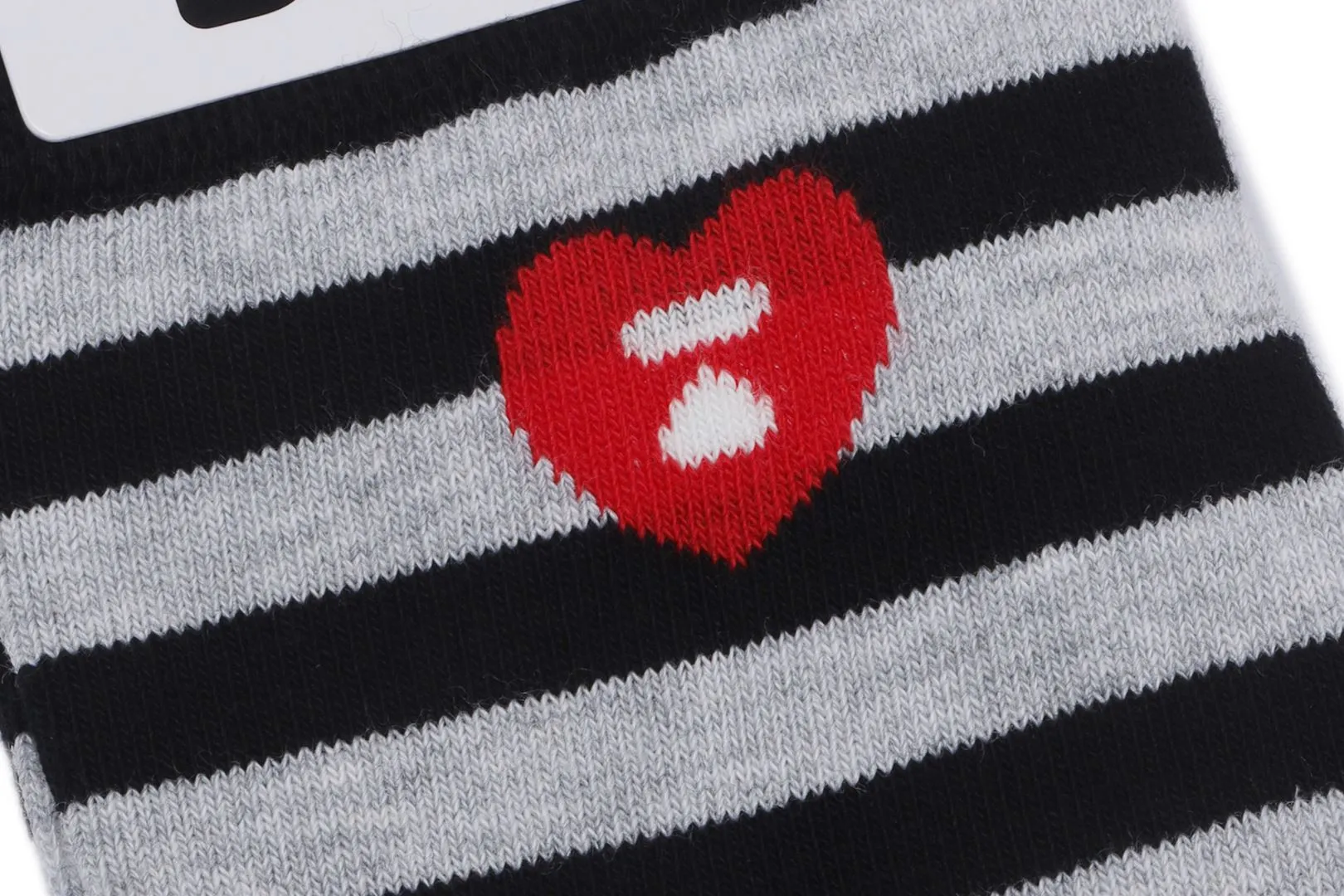 HEART EMBROIDERY BADGE STRIPES SOCKS sold by Bape product image thumbnail 3