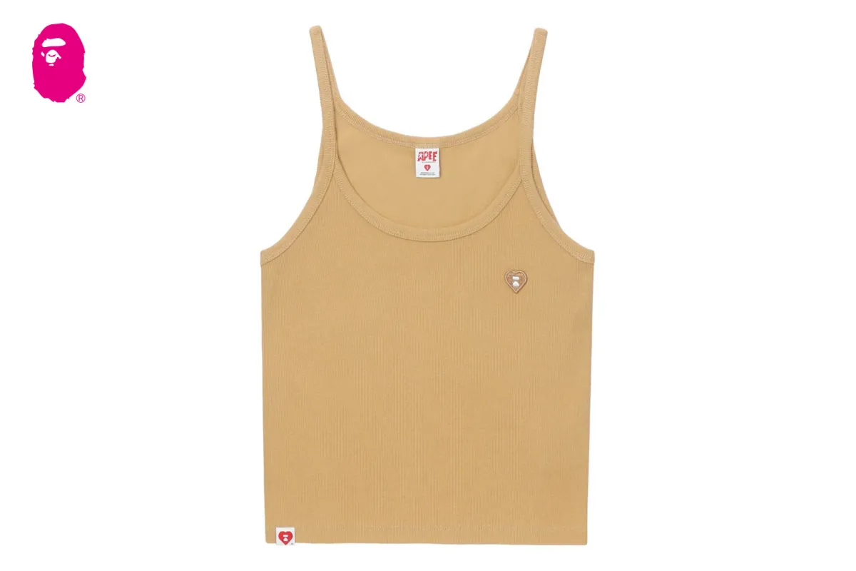HEART BADGE RIB CAMISOLE sold by Bape