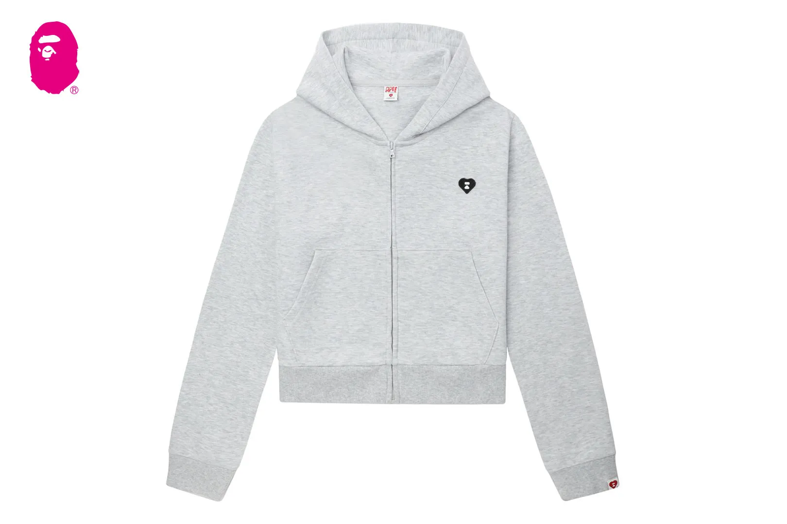 HEART BADGE HOODED ZIP UP SWEATER sold by Bape product image thumbnail 4