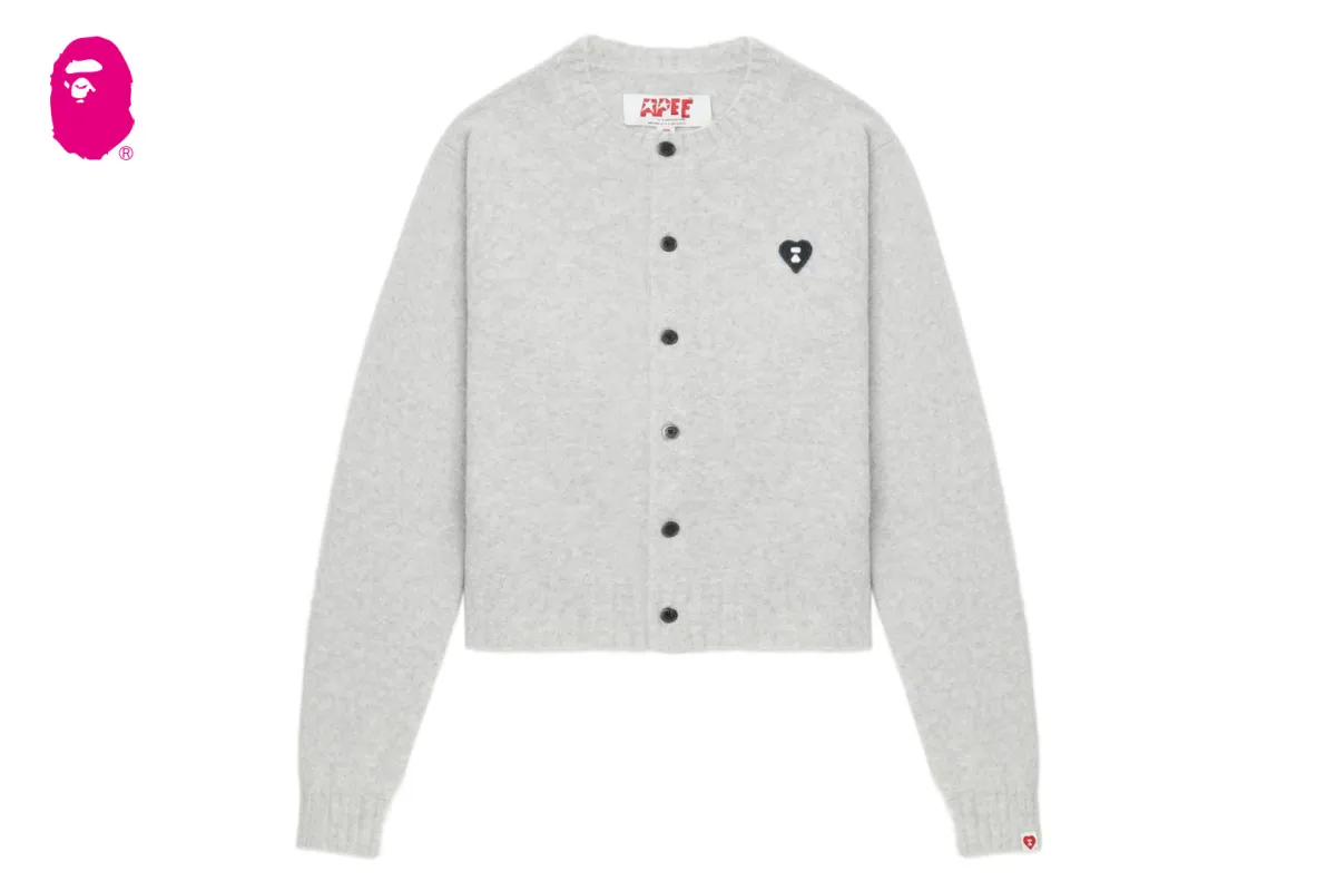 HEART BADGE CARDIGAN sold by Bape