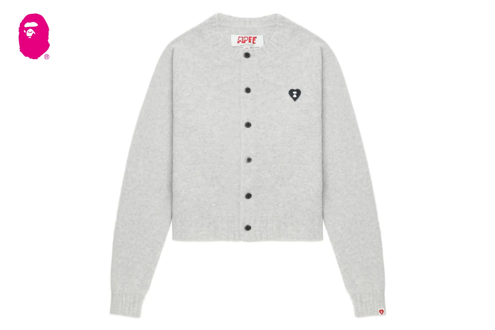 HEART BADGE CARDIGAN sold by Bape
