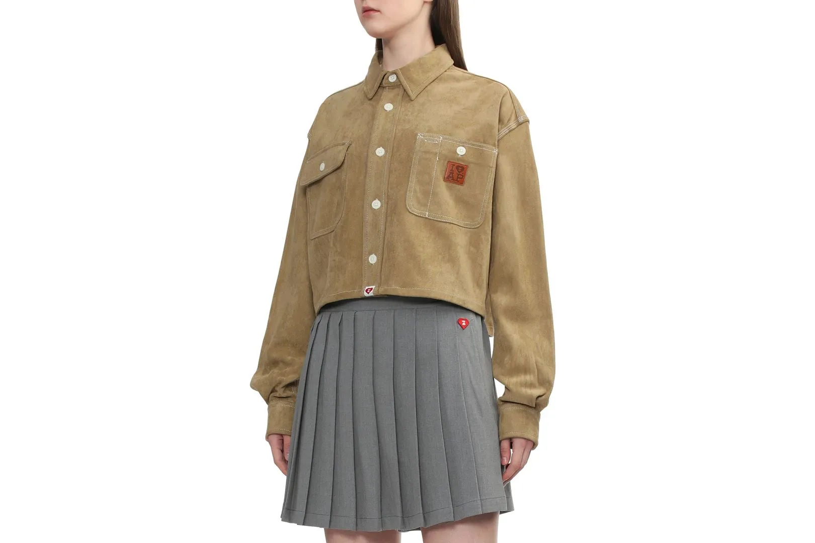 FAX SUEDE CROP SHIRT sold by Bape product image thumbnail 3