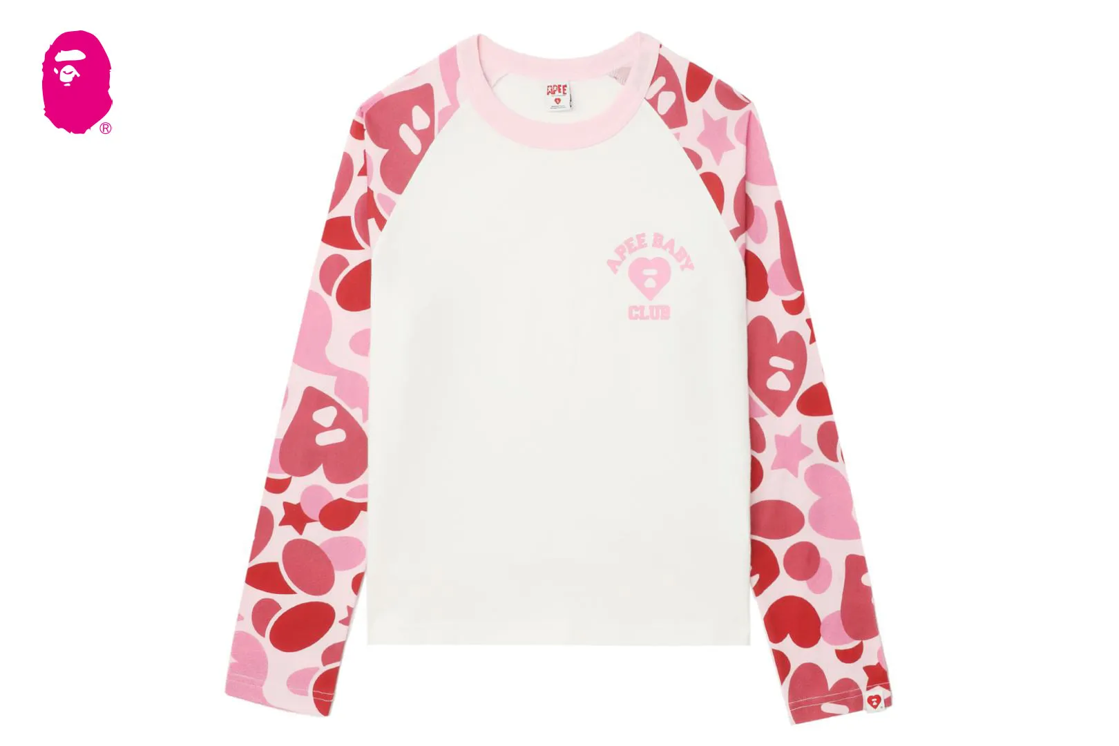 CAMO RAGLAN LONG SLEEVE T-SHIRT sold by Bape product image thumbnail 4