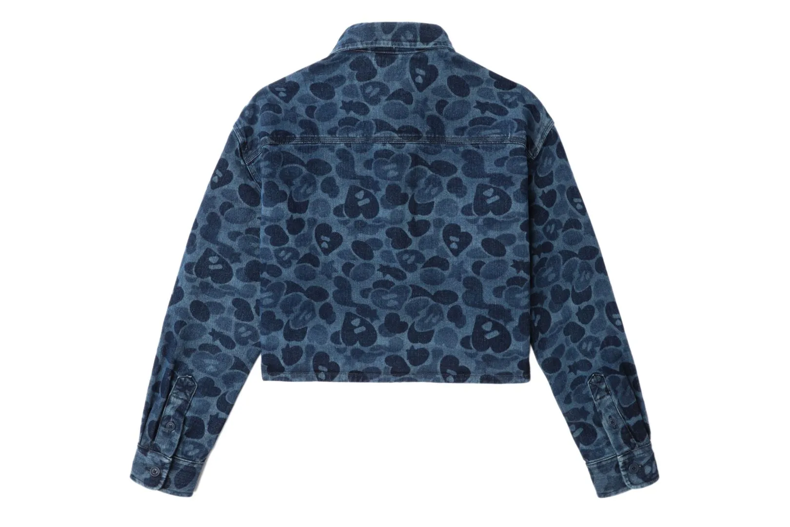 CAMO LASER PRINT DENIM CROP SHIRT sold by Bape product image thumbnail 2