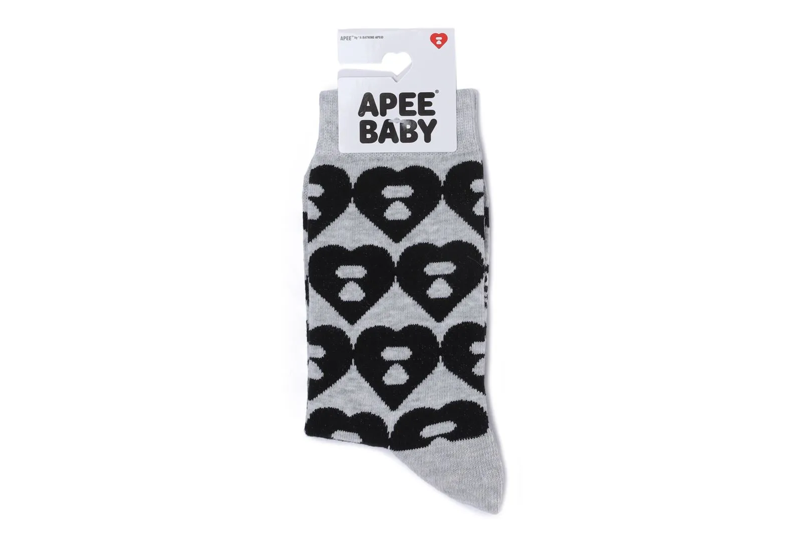BIG HEART MONOGRAM INTARSIA SOCKS sold by Bape product image thumbnail 4