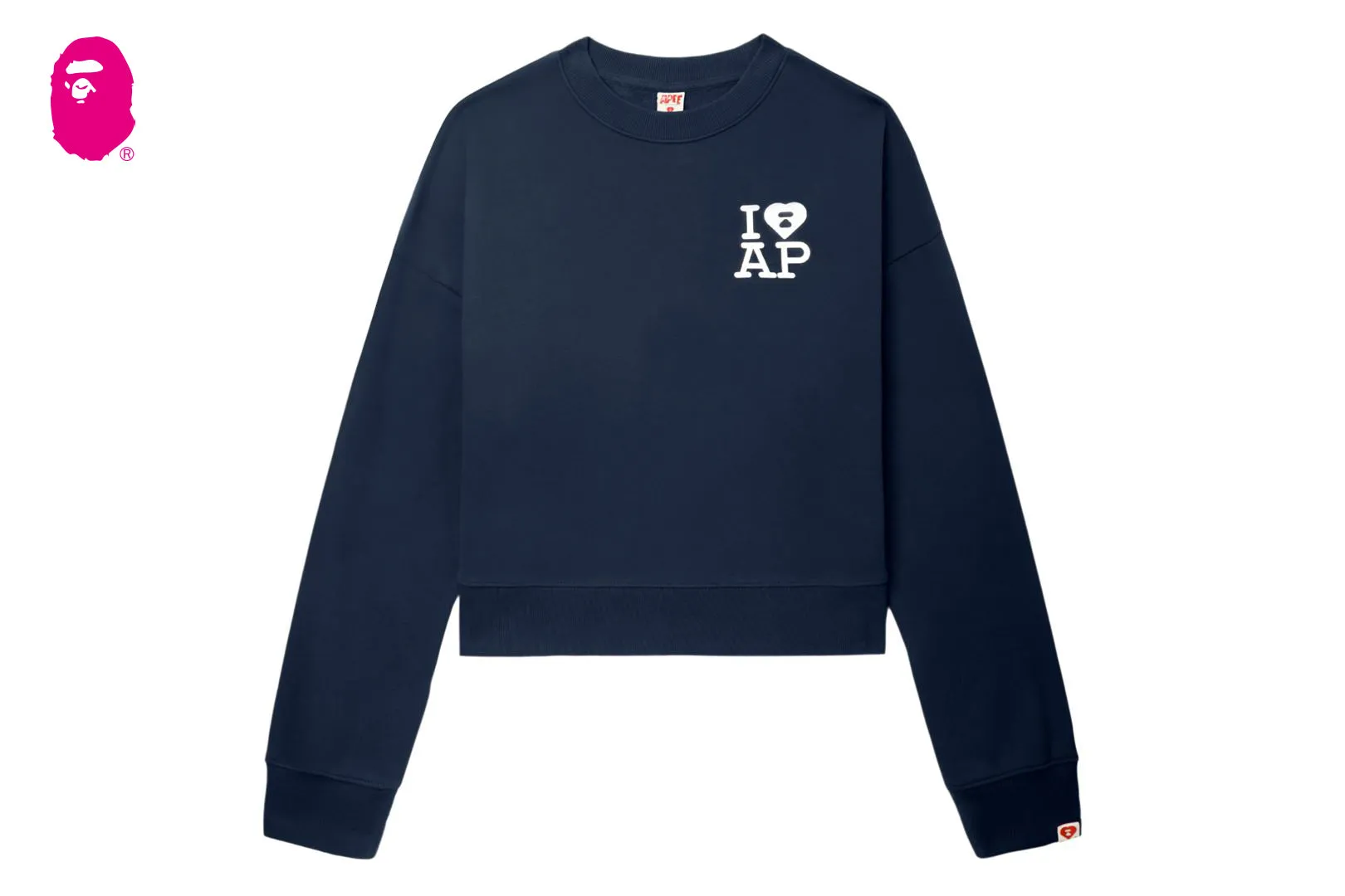 BIG HEART BACK PRINT CROP SWEAT SHIRT sold by Bape product image thumbnail 4