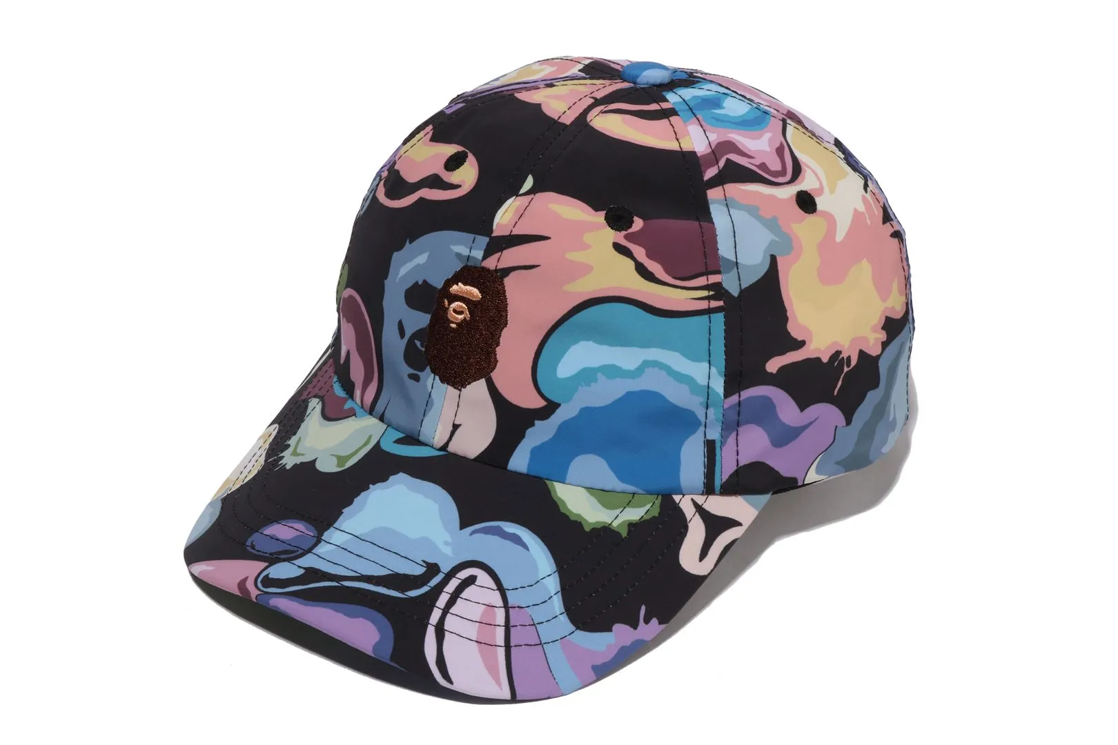 ART CAMO ONE POINT PANEL CAP sold by Bape
