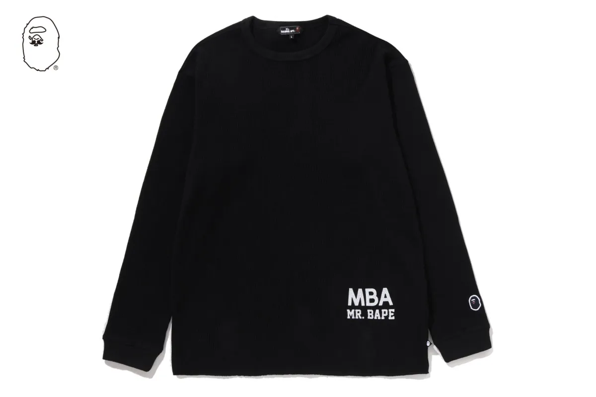 WAFFLE BASIC LS TEE sold by Bape