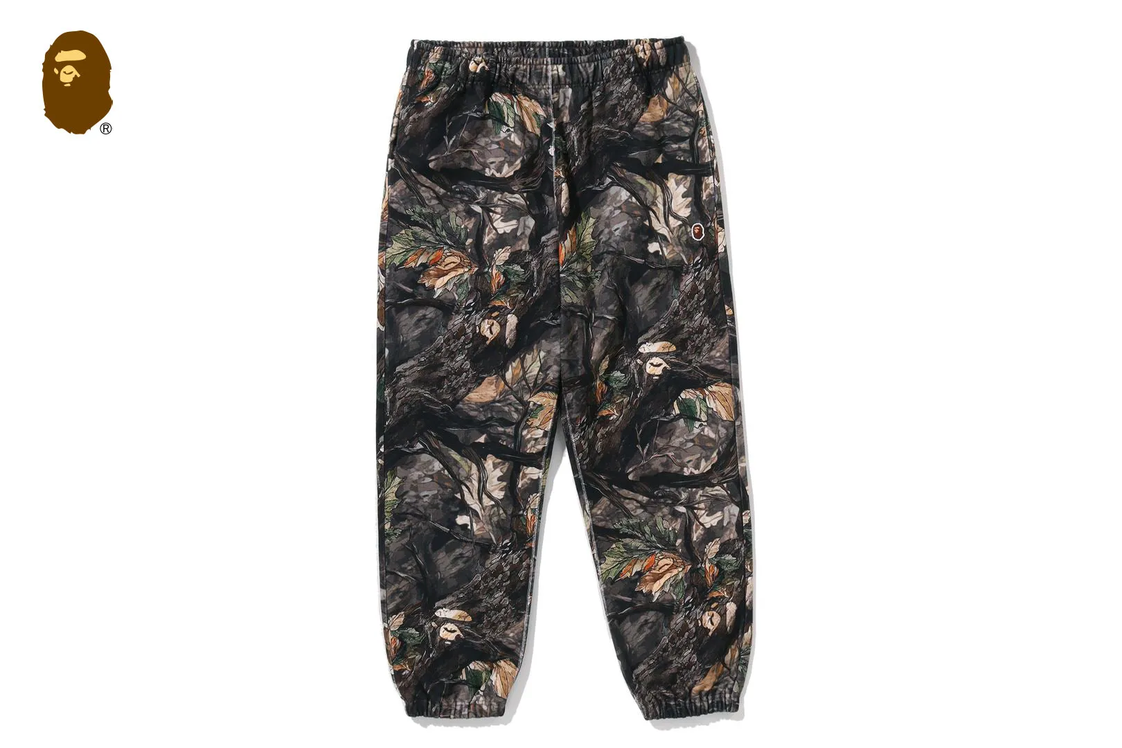 TREE EDGE CAMO RELAXED FIT SWEAT PANTS sold by Bape