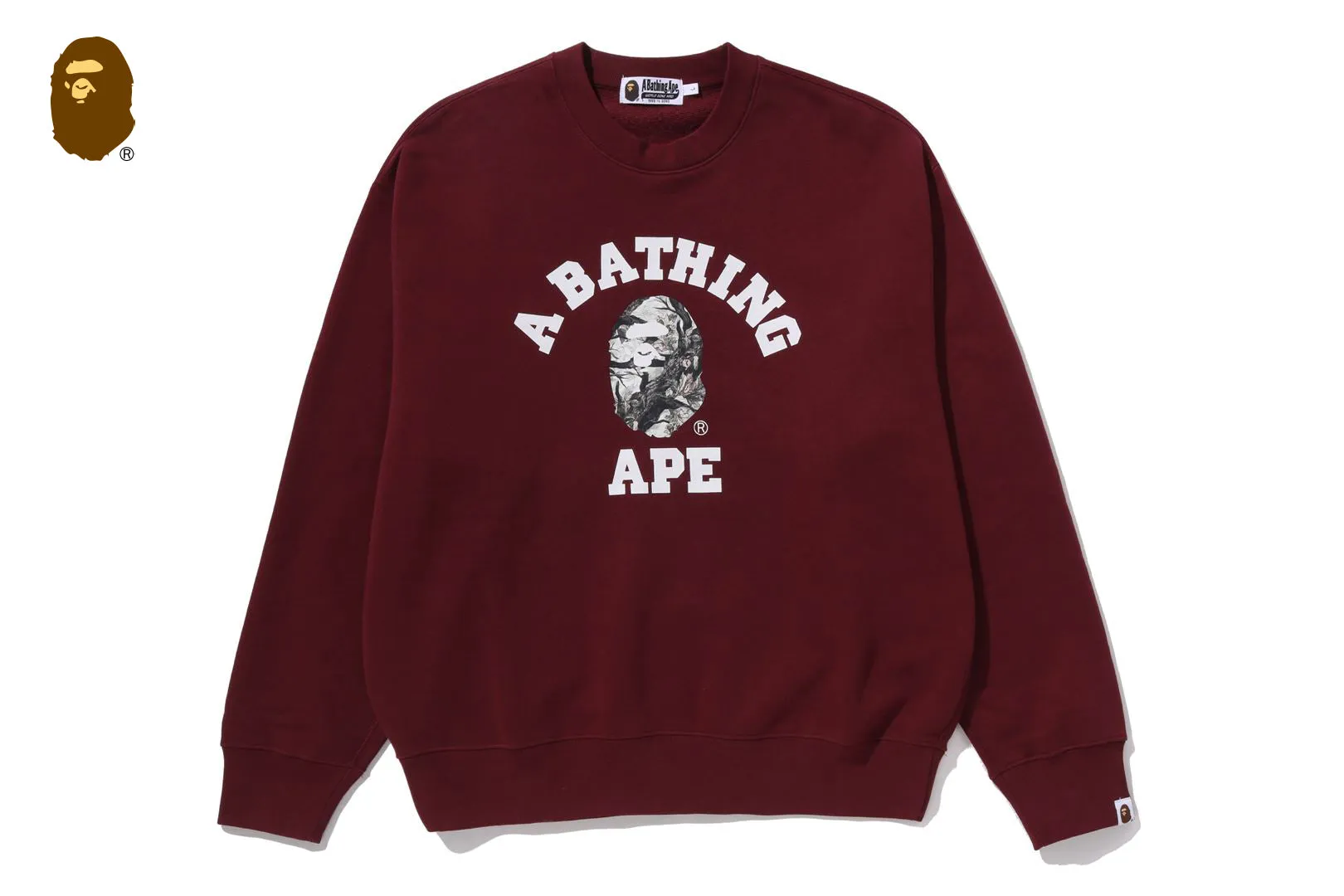 TREE EDGE CAMO COLLEGE RELAXED FIT CREWNECK SWEATSHIRT #1 sold by Bape product image thumbnail 4