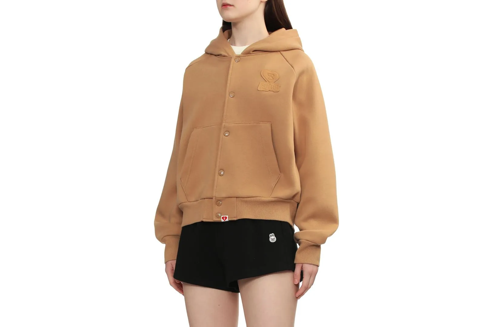 SUEDE PATCH BONDED PILE BASEBALL JACKET sold by Bape product image thumbnail 3