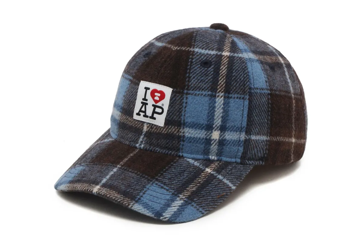 FLANNEL PLAID BASEBALL CAP #1 sold by Bape