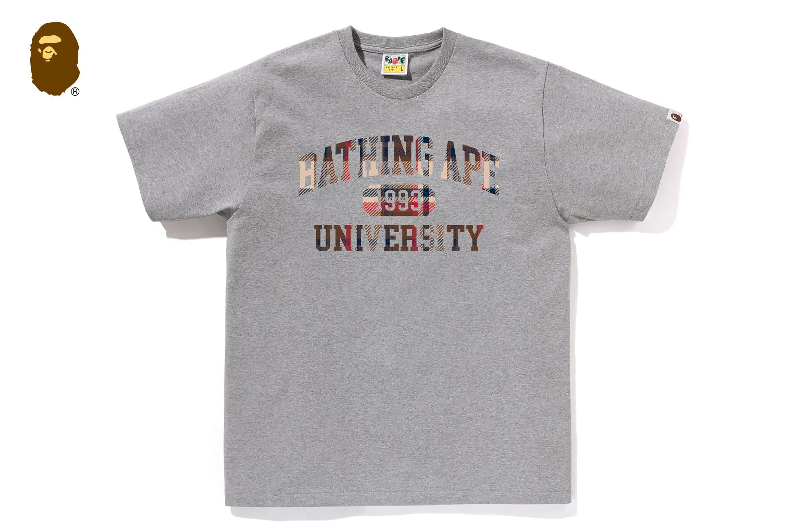 BAPE CHECK UNIVERSITY COLLEGE LOGO TEE sold by Bape product image thumbnail 3