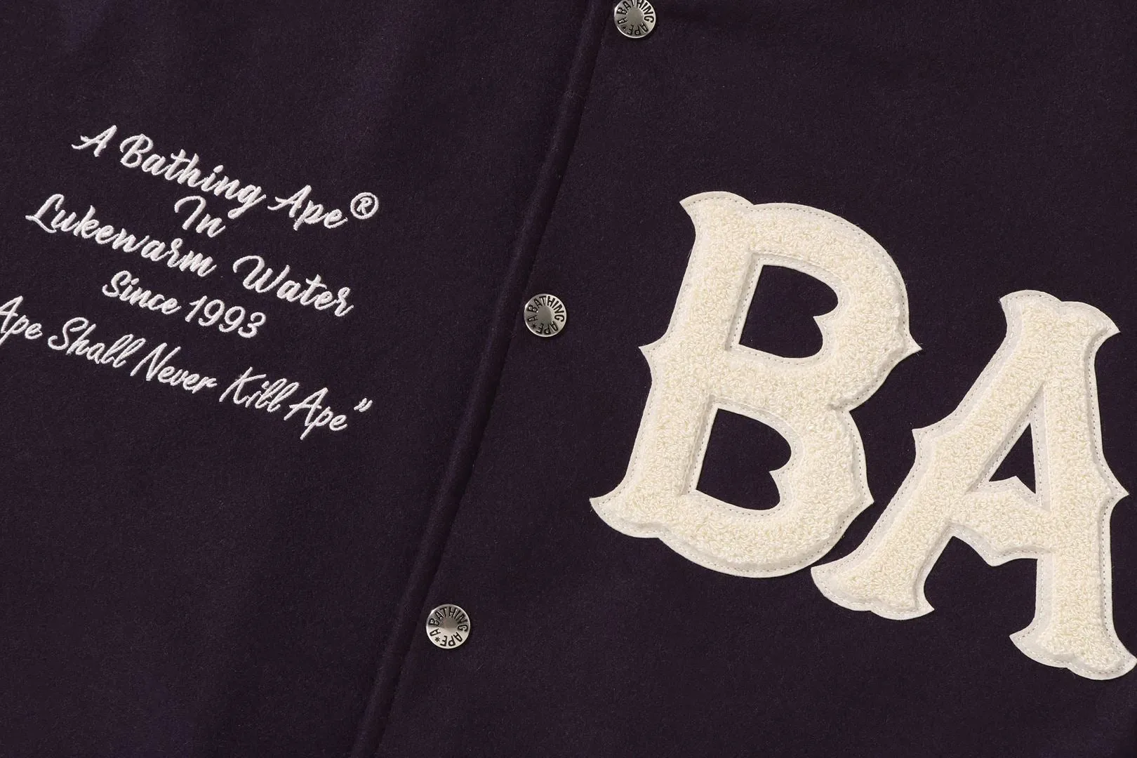 A BATHING APE VARSITY JACKET sold by Bape product image thumbnail 3