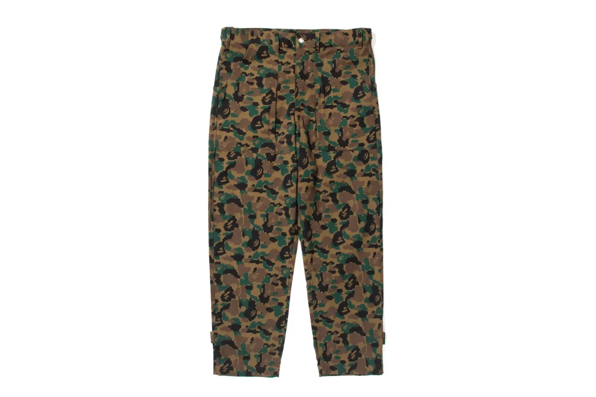 【 BAPE BY KAZUKI KURAISHI 】DIGITAL ABC CAMO TACTICAL PANTS sold by Bape