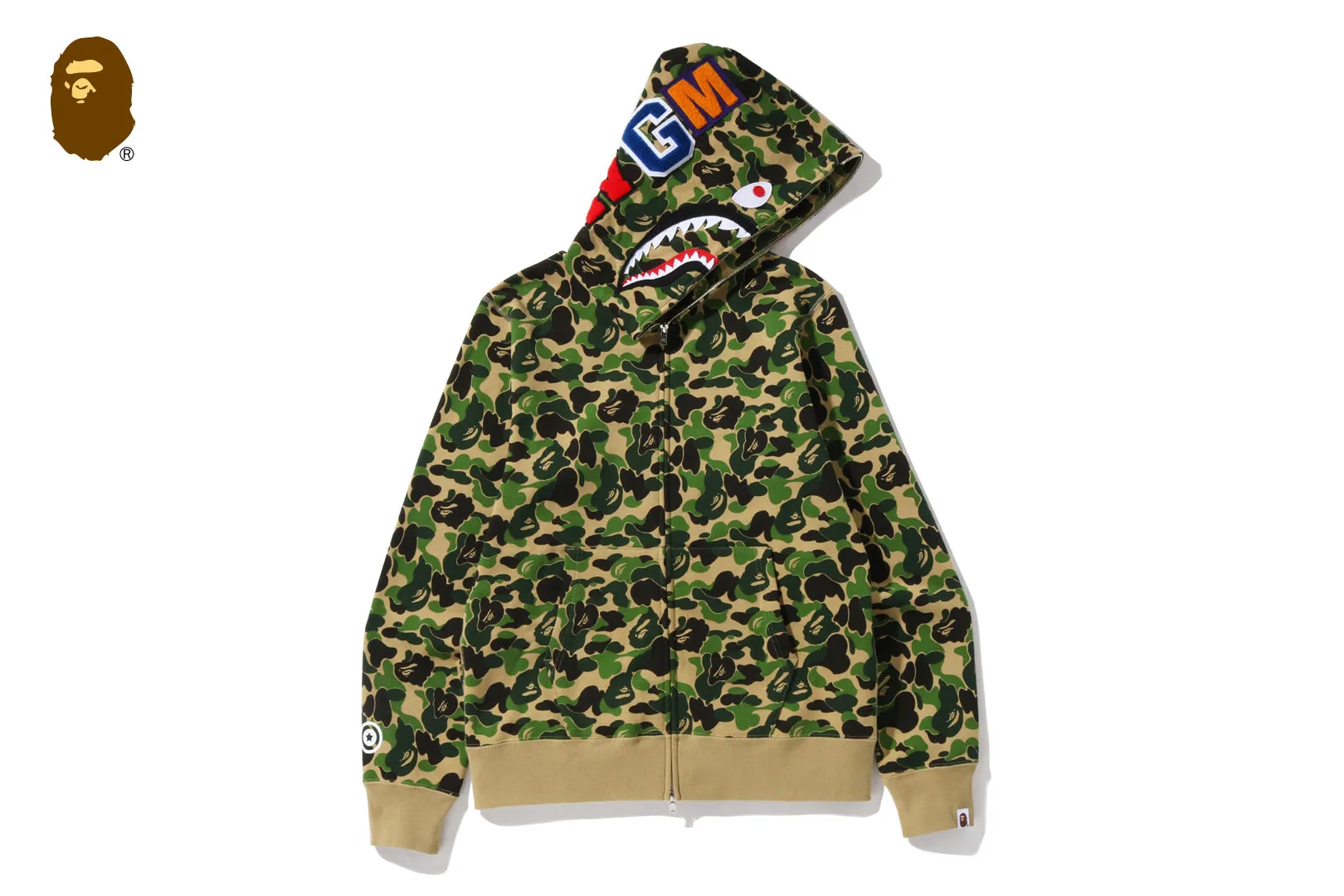 ABC CAMO SHARK FULL ZIP HOODIE sold by Bape product image thumbnail 5