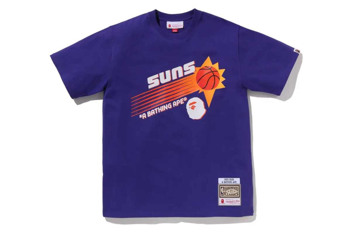 【 BAPE X M&N NBA 】PHOENIX SUNS TEE made by Bape
