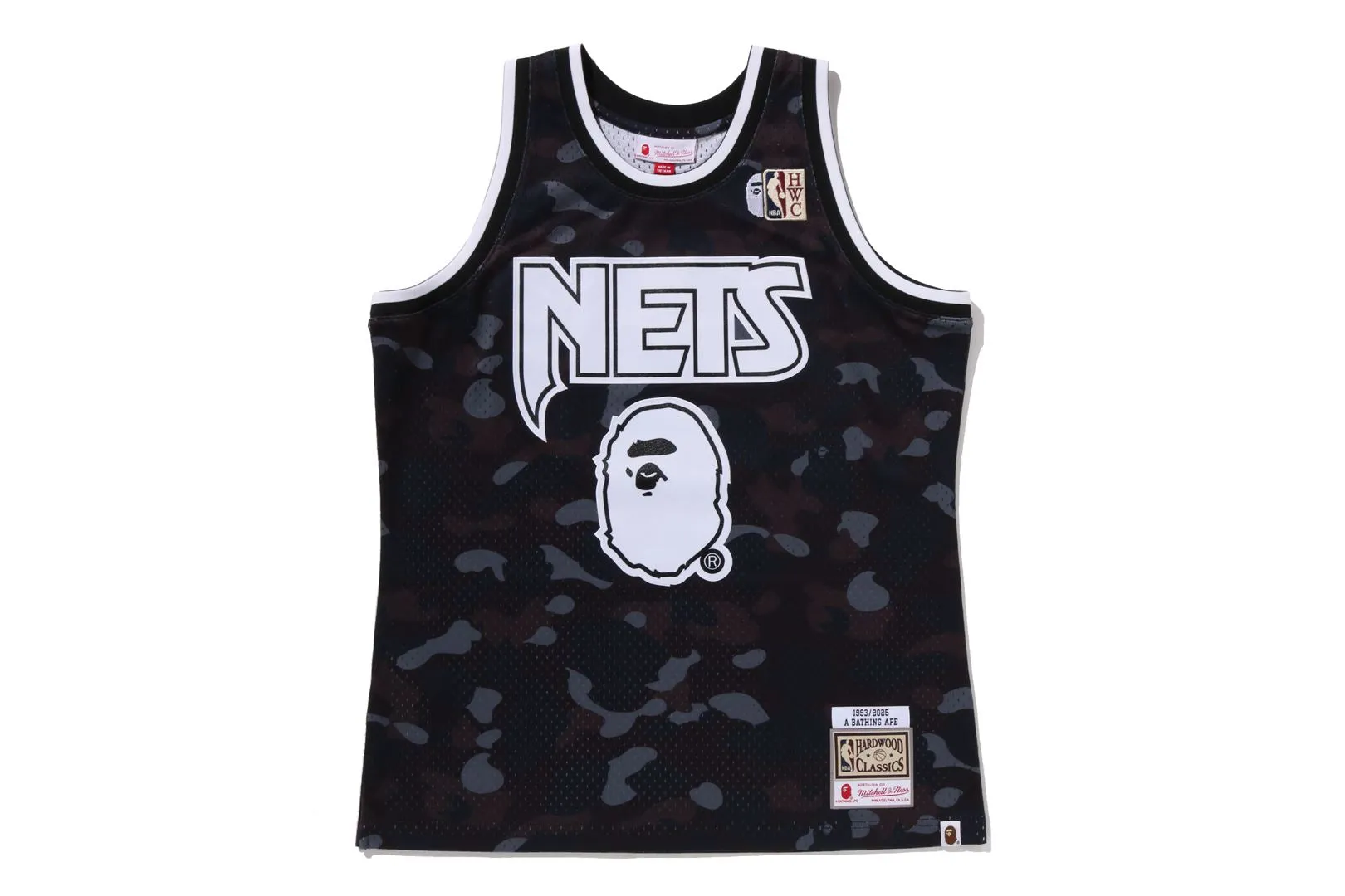 【 BAPE X M&N NBA 】NEW JERSEY NETS SWINGMAN JERSEY sold by Bape