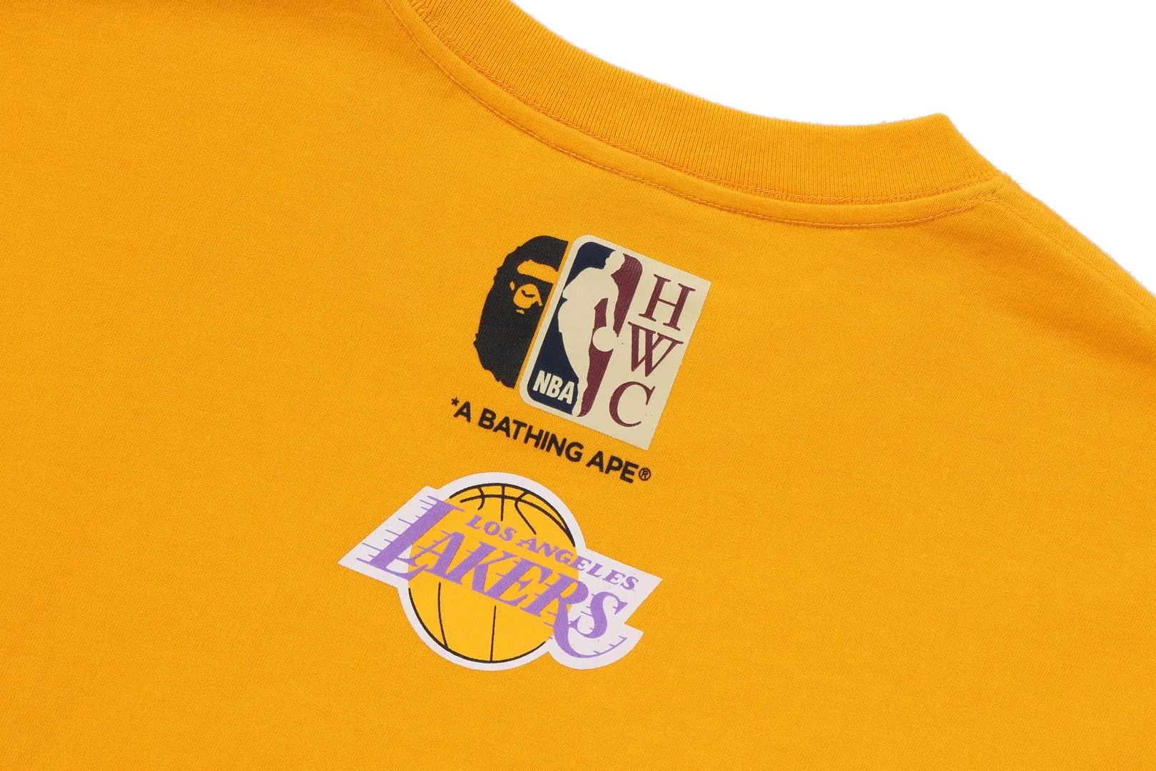 【 BAPE X M&N NBA 】LOS ANGELES LAKERS TEE sold by Bape product image thumbnail 4