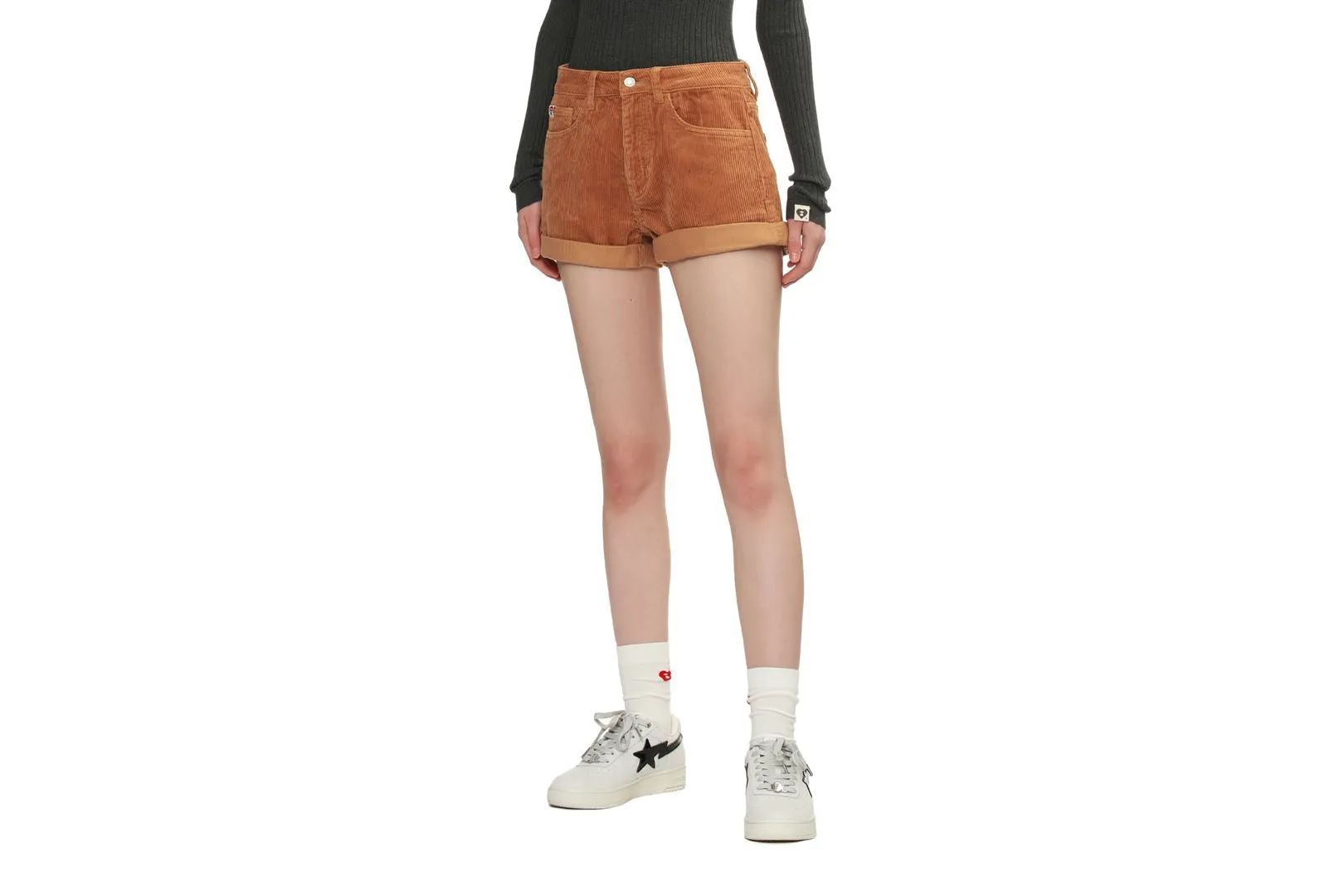 PU BADGE CORDUROY SHORTS sold by Bape product image thumbnail 3