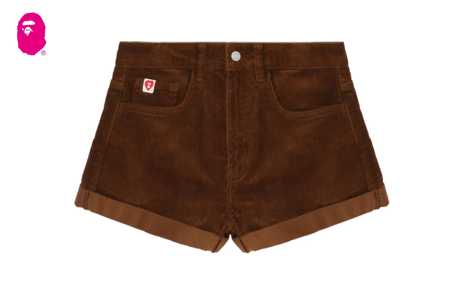 PU BADGE CORDUROY SHORTS sold by Bape product image thumbnail 4