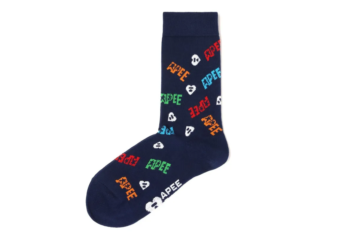 JACQUARD GRAPHIC SOCKS #2 made by Bape