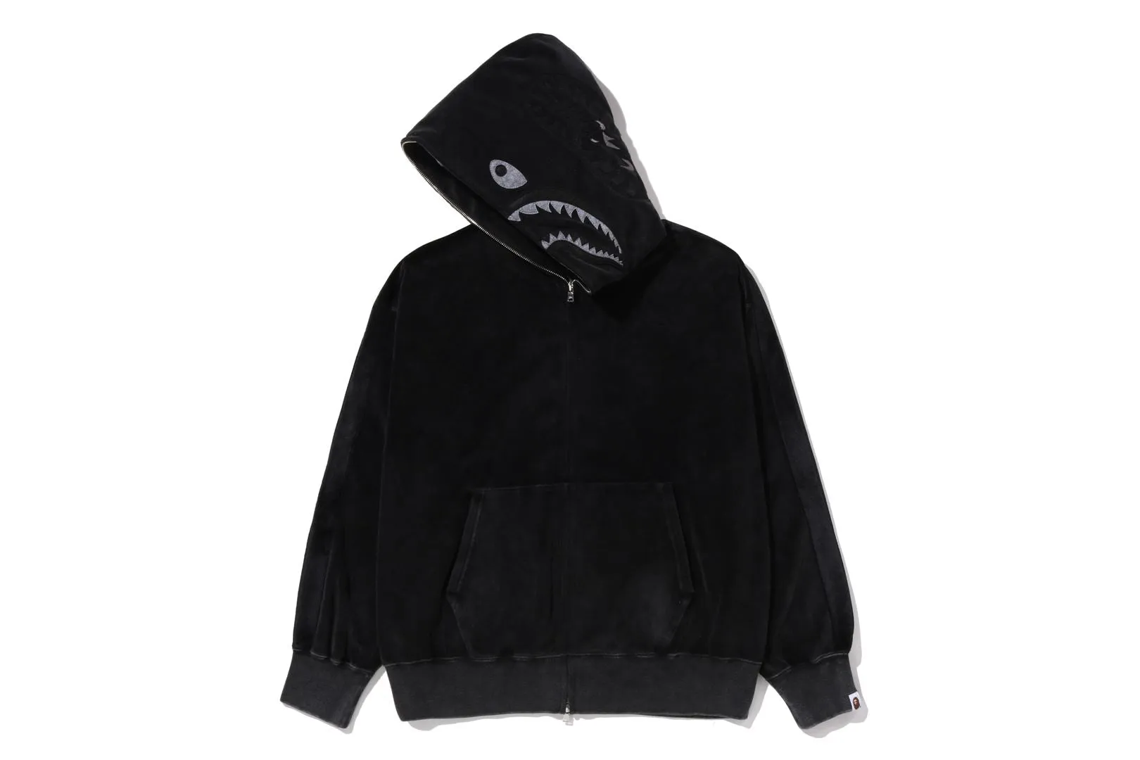 SNOW WASH SHARK RELAXED FIT FULL ZIP HOODIE sold by Bape product image thumbnail 2