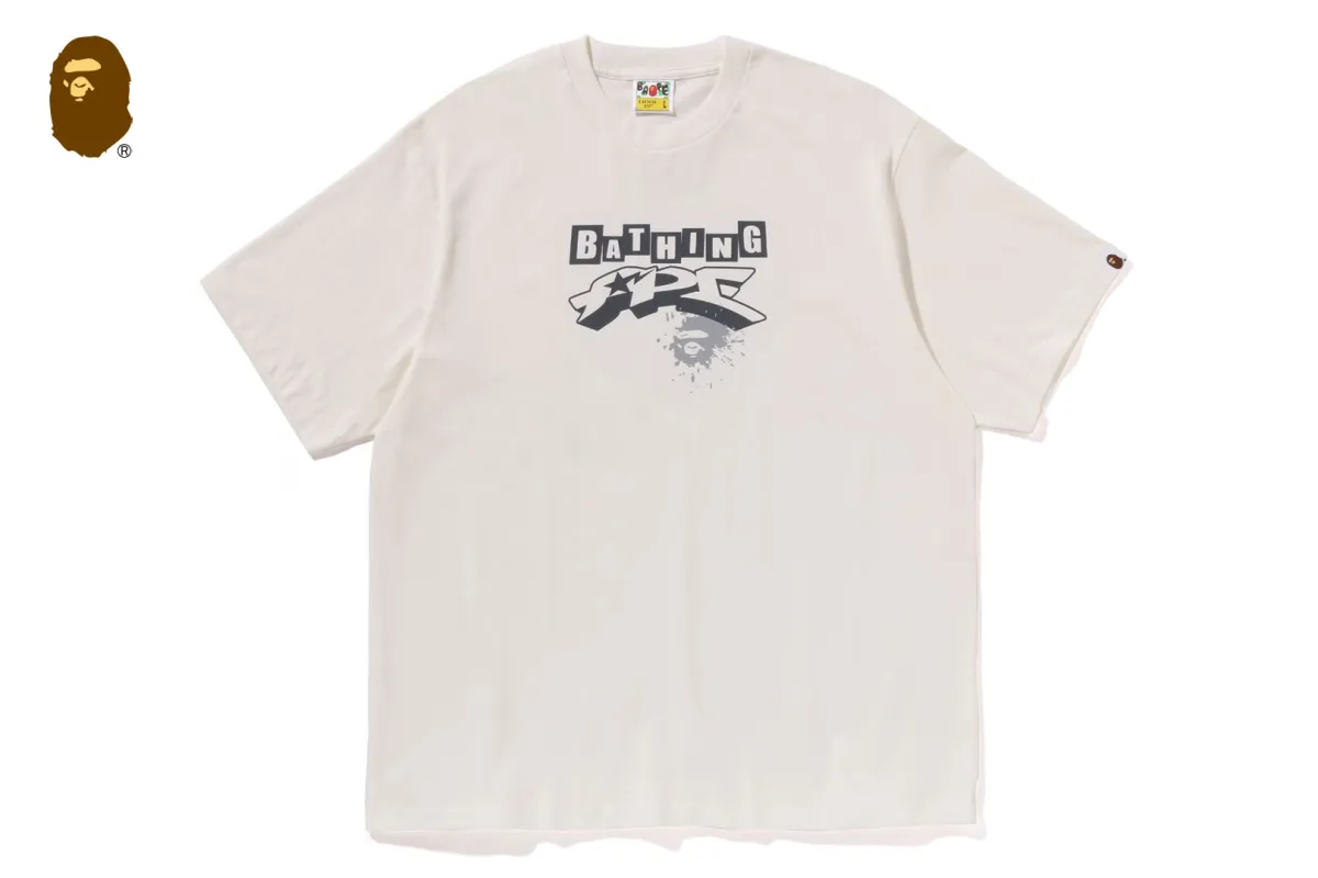 GRAFFITI BAPE LOGO RELAXED FIT TEE #1 sold by Bape