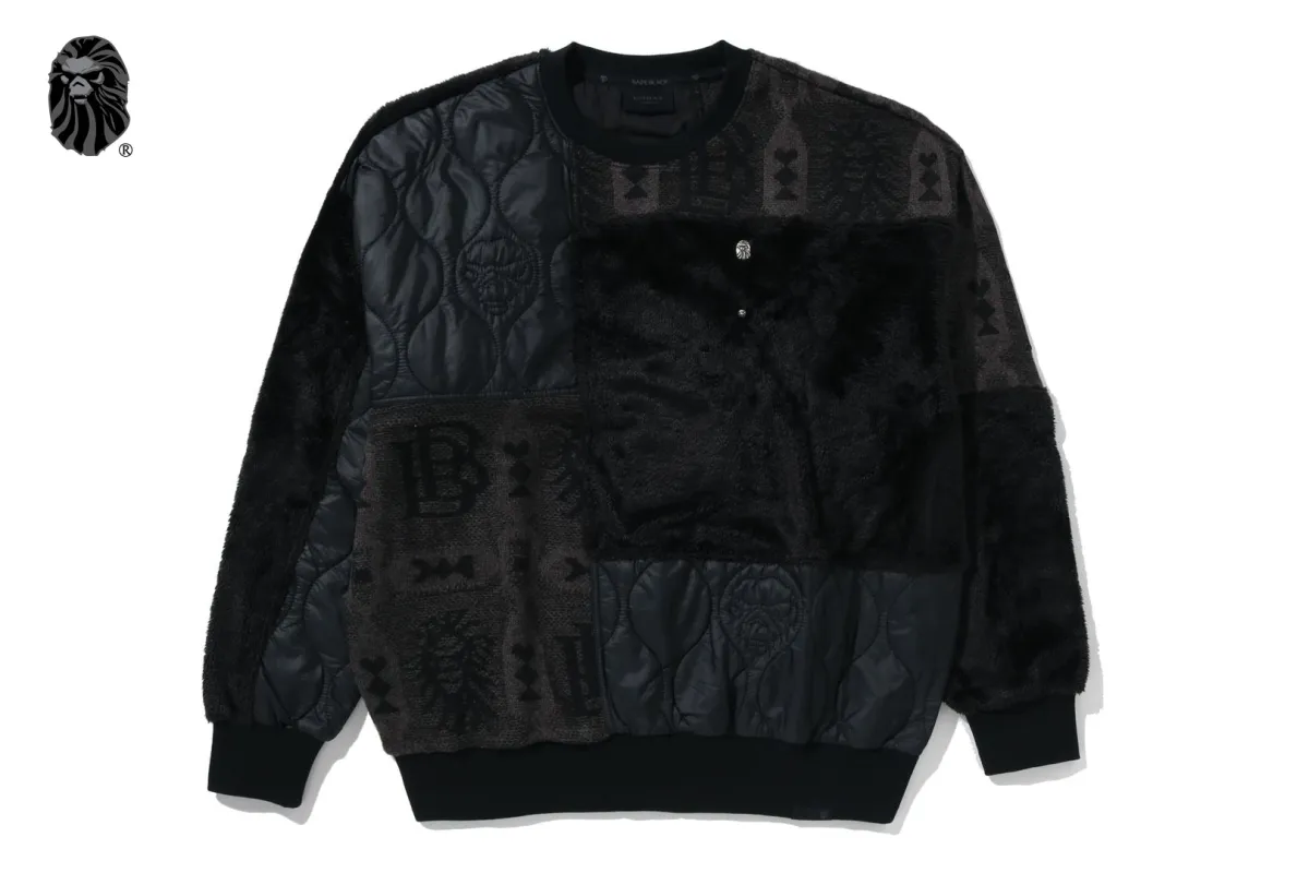 FABRIC PATCHWORK SWEATSHIRT sold by Bape
