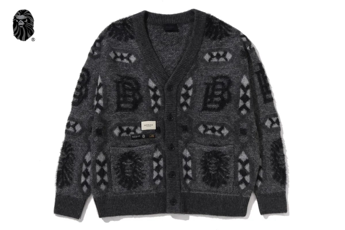 BAPE MAD FACE TRIBAL CARDIGANS sold by Bape