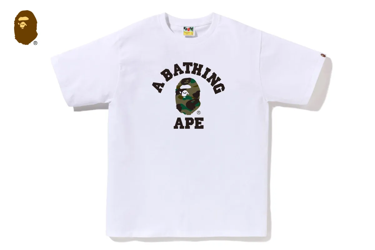 1ST CAMO COLLEGE TEE sold by Bape