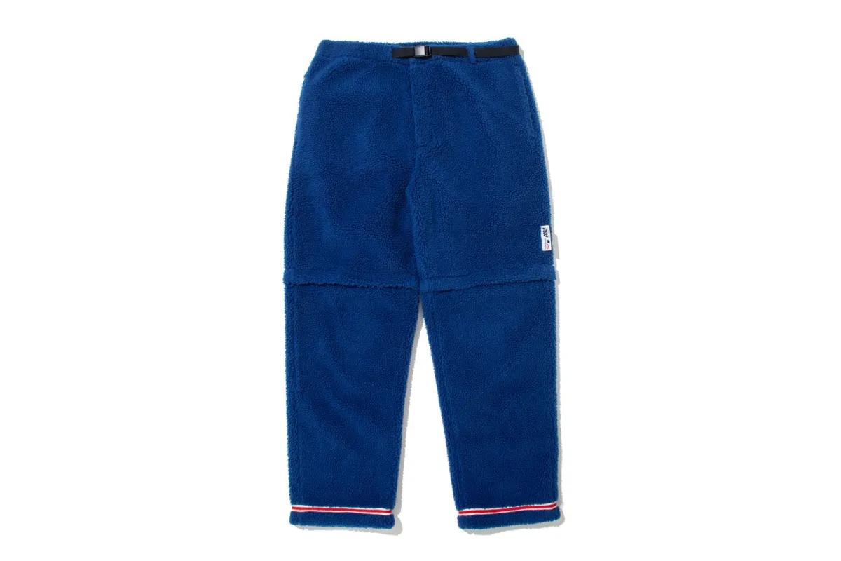 【 BAPE BY KAZUKI KURAISHI 】SHERPA DETACHABLE RELAXED FIT PANTS sold by Bape