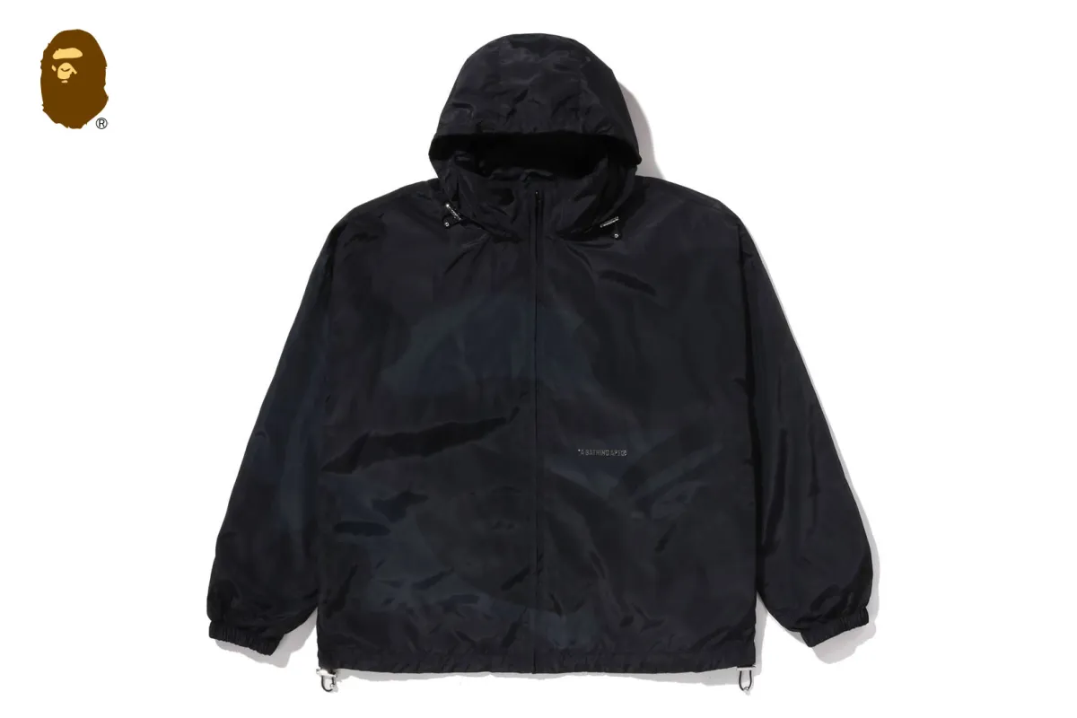 COLOR CAMO STAND COLLAR HOODED JACKET sold by Bape