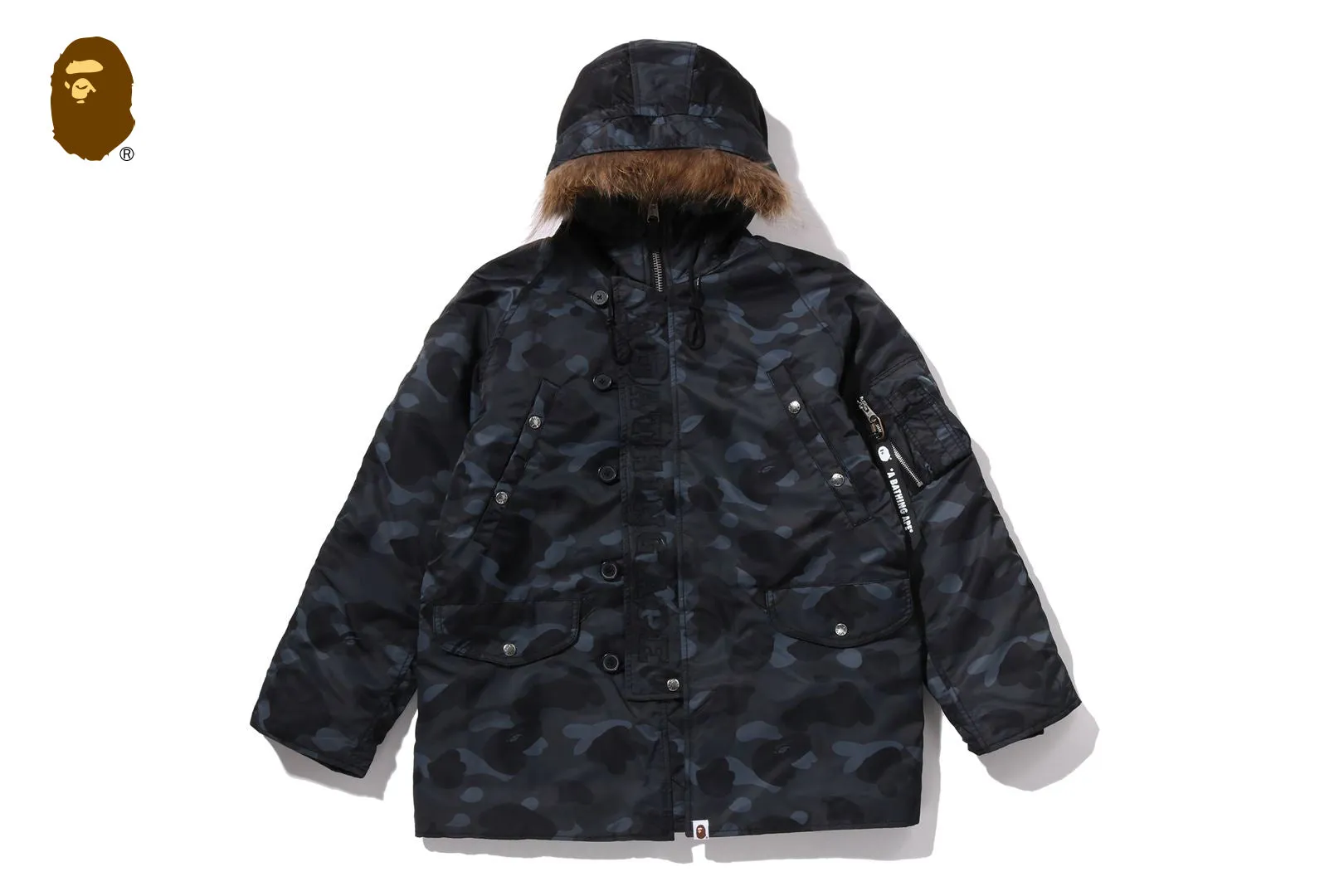 COLOR CAMO N-3B PADDED JACKET sold by Bape