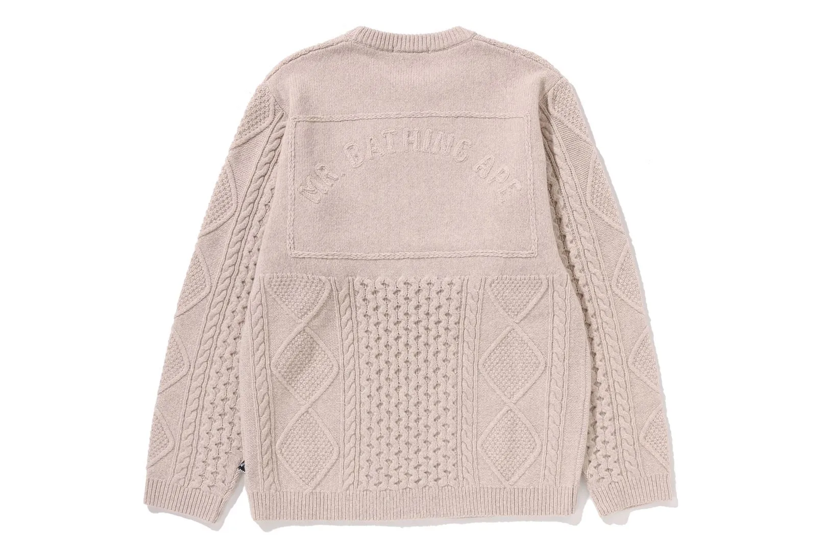 CHUNKY CABLE WOOL SWEATER sold by Bape product image thumbnail 5