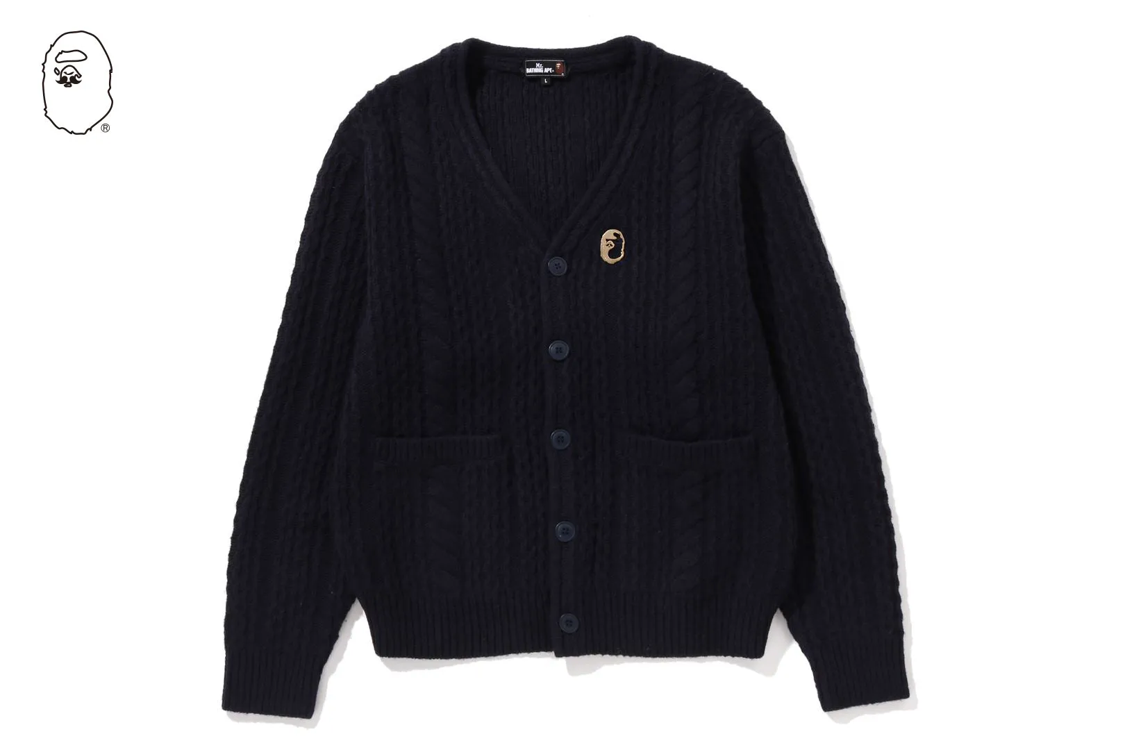 CABLE SWEATER KNIT CARDIGAN sold by Bape product image thumbnail 4