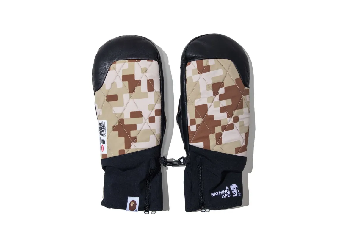 【 BAPE BY KAZUKI KURAISHI 】UAP CAMO GLOVES made by Bape