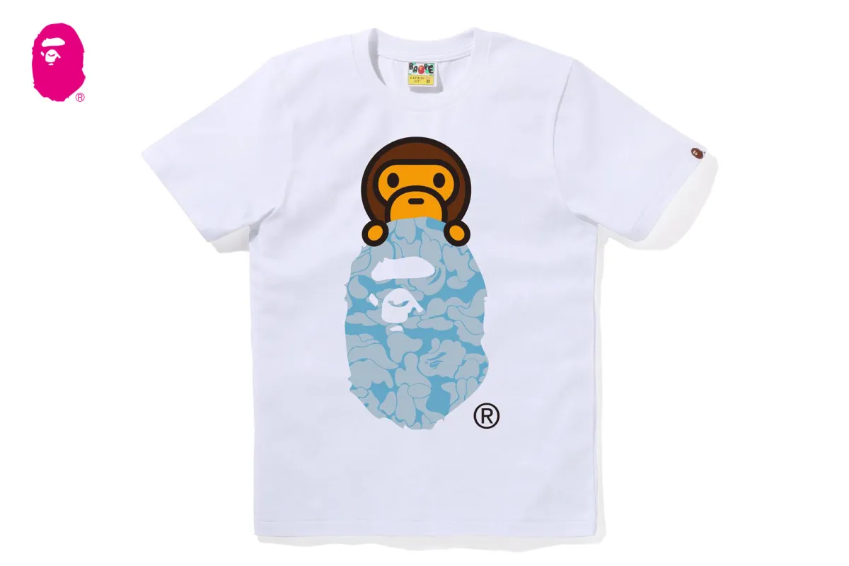 SOLID CAMO MILO ON APE HEAD TEE sold by Bape