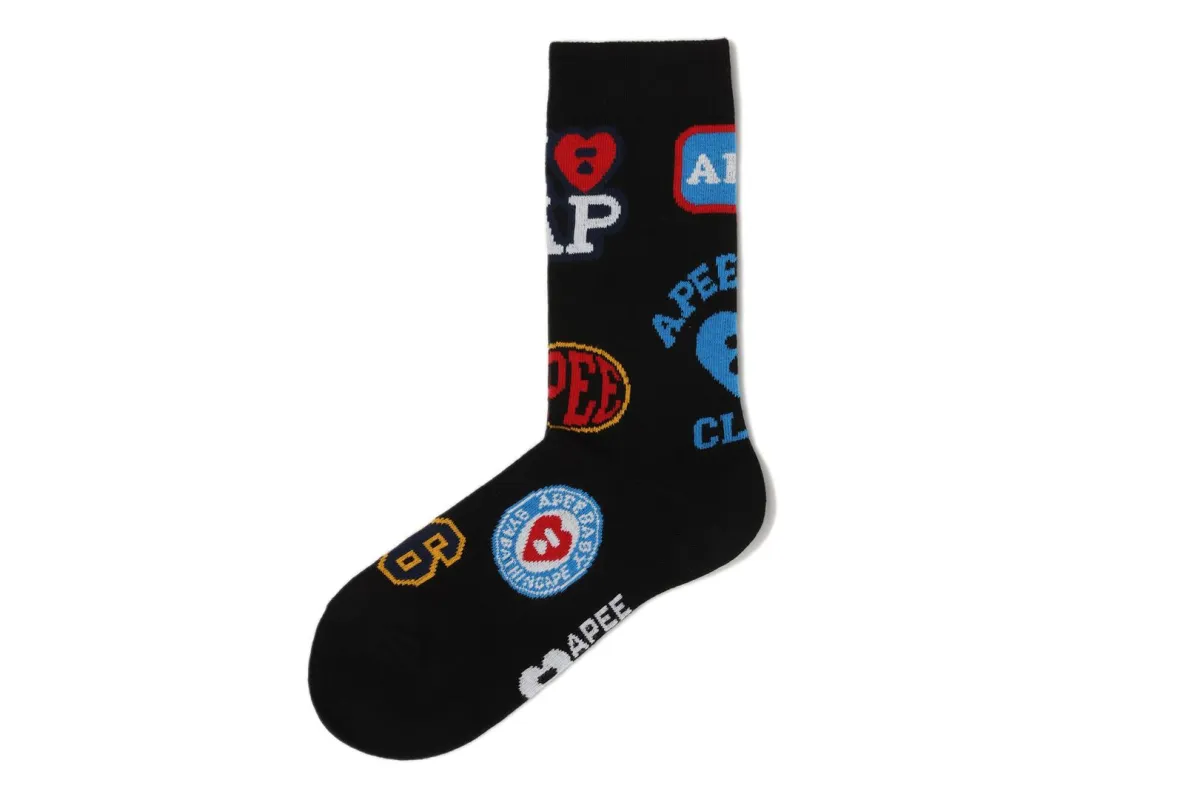 JACQUARD GRAPHIC SOCKS #7 made by Bape