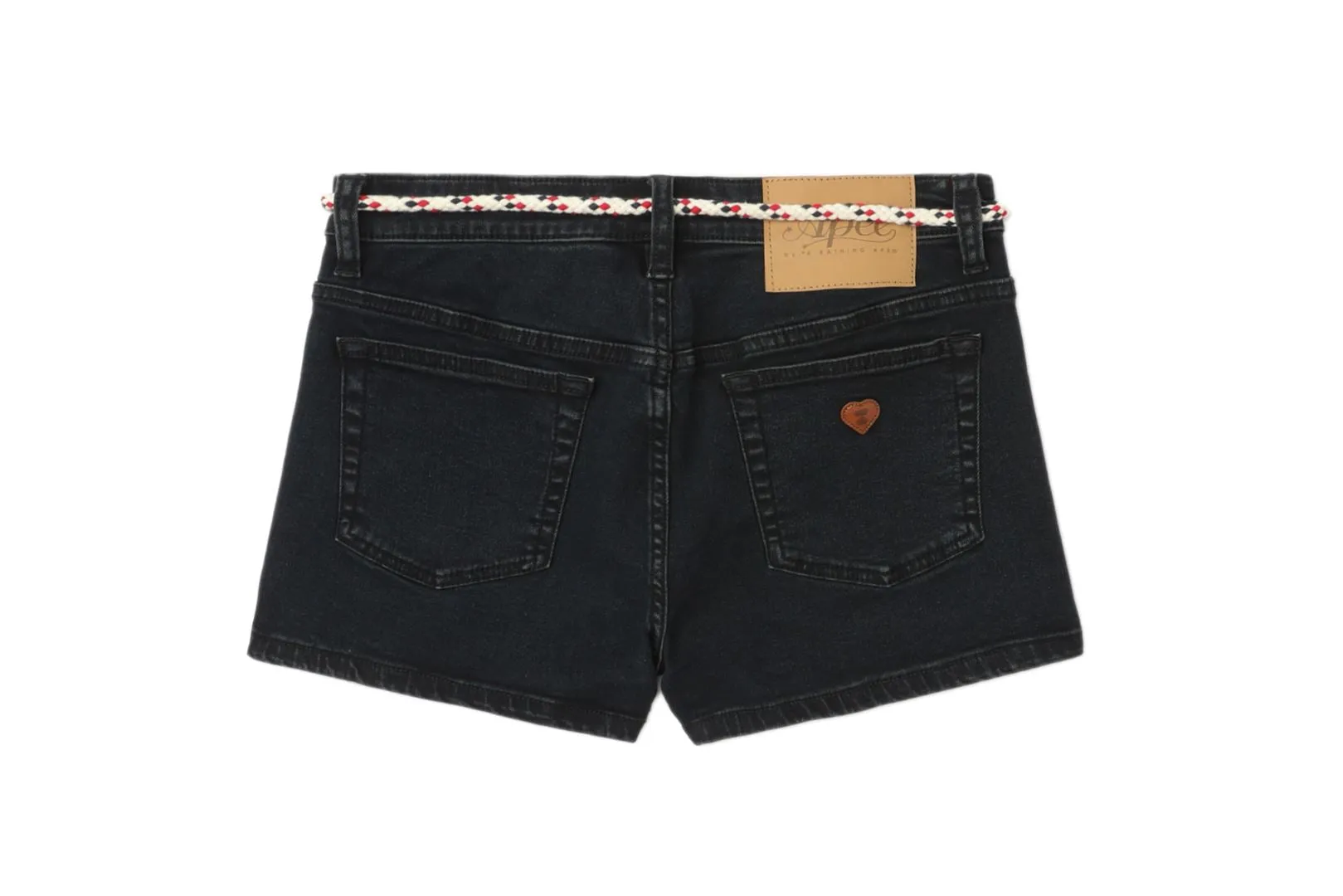 HEART BADGE SKINNY DENIM SHORTS #2 sold by Bape product image thumbnail 2
