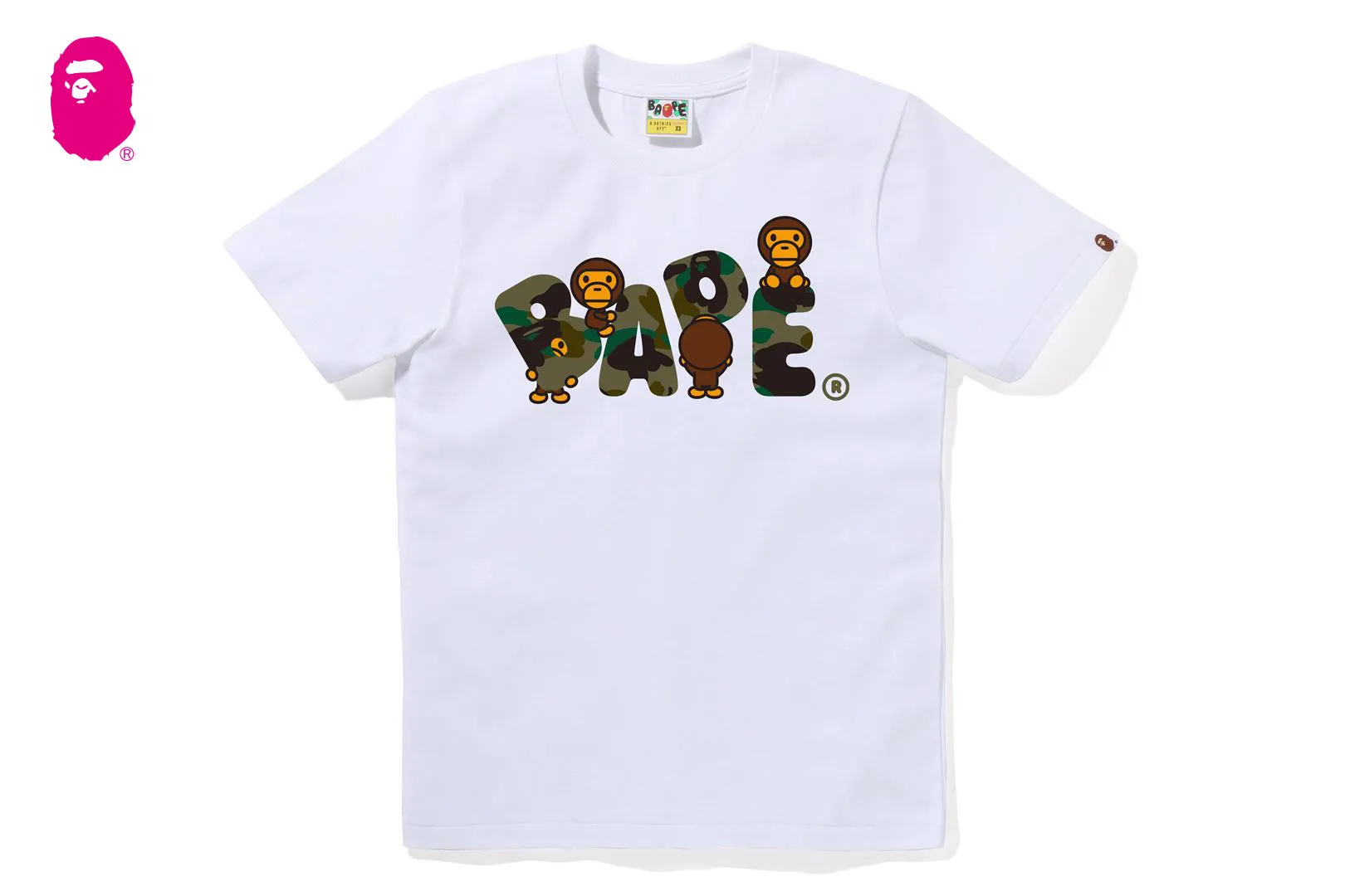 1ST CAMO MILO BAPE LOGO TEE sold by Bape