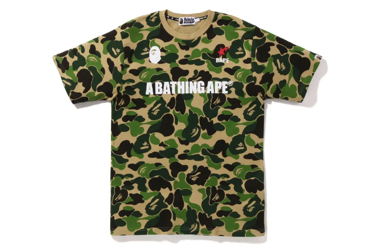 BIG ABC CAMO A BATHING APE TEE sold by Bape