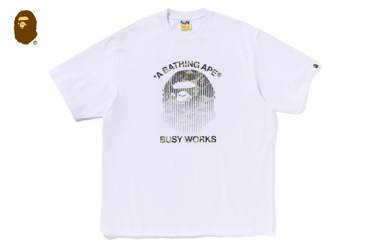 ABC CAMO FADE APE HEAD RELAXED FIT TEE sold by Bape