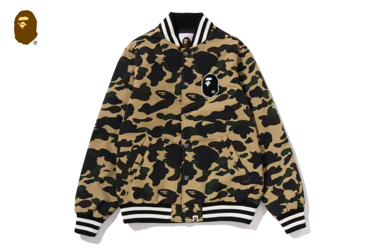 1ST CAMO VARSITY JACKET sold by Bape