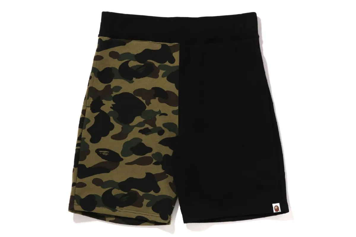 1ST CAMO BACK SHARK SWEAT SHORTS sold by Bape